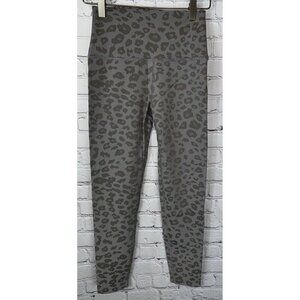 BEYOND YOGA Women’s High Waisted Midi Leggings Gray Leopard Size Small